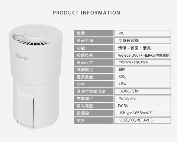 Violeds Air Purifier